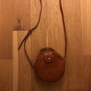 Sole Society Round Faux Leather Bag